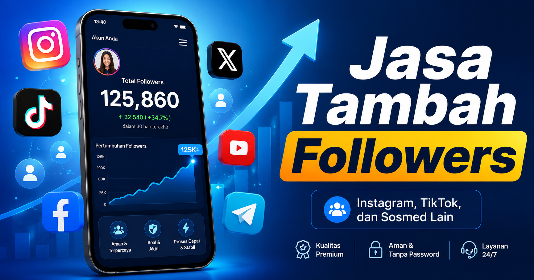 Jasa Tambah Followers Instagram dan TikTok Terpercaya 2026
