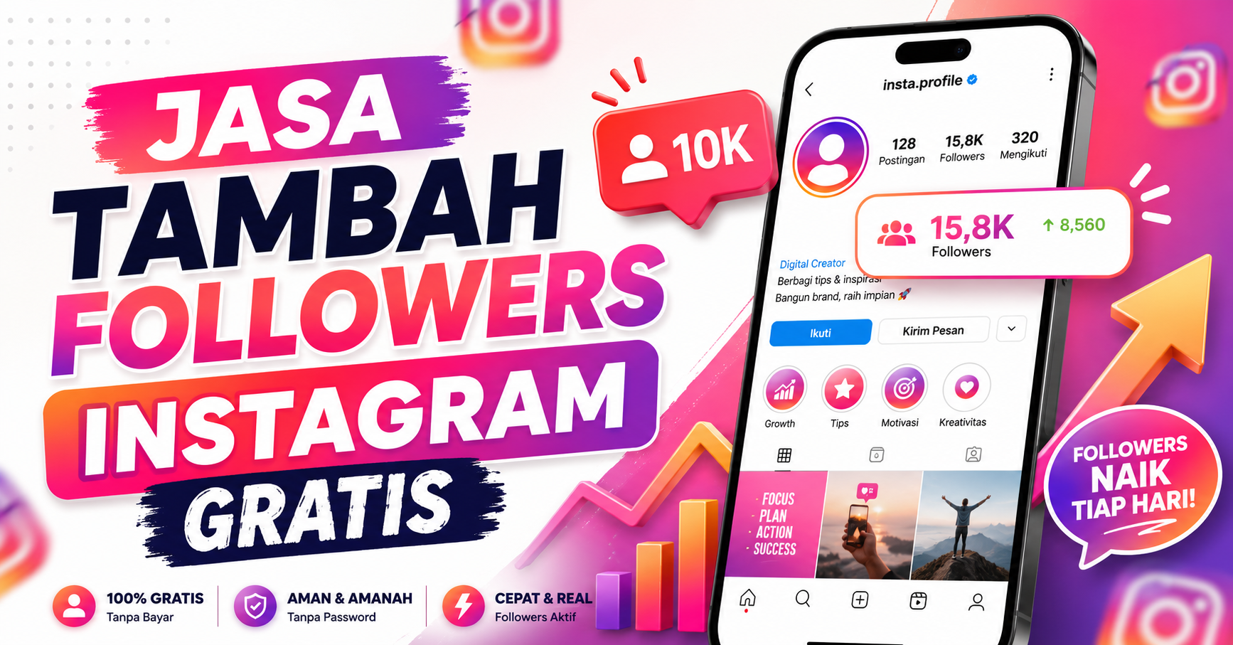 Jasa Tambah Followers Gratis: Dapatkan Followers Instagram Gratis dengan Mudah